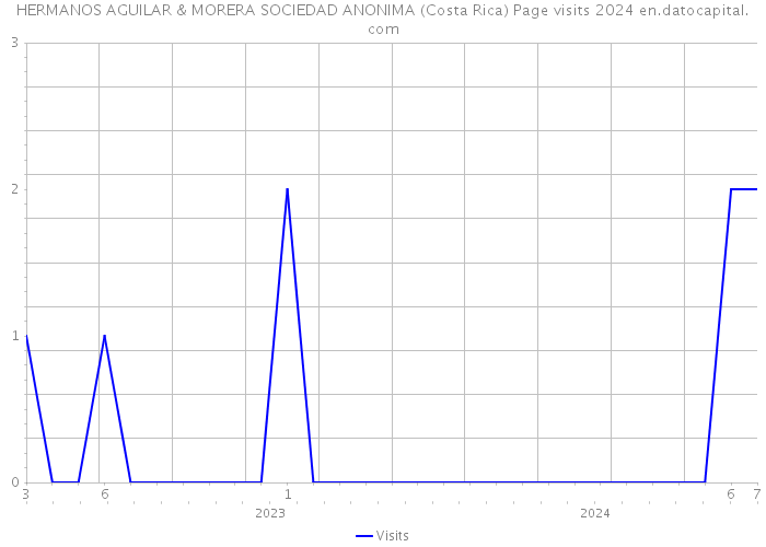 HERMANOS AGUILAR & MORERA SOCIEDAD ANONIMA (Costa Rica) Page visits 2024 