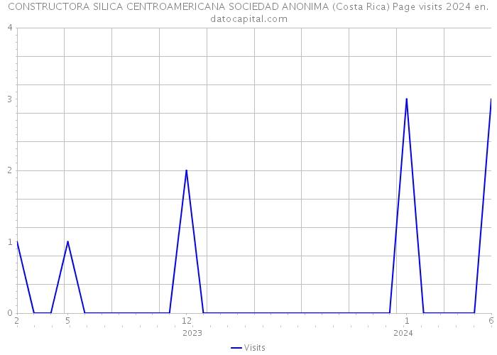 CONSTRUCTORA SILICA CENTROAMERICANA SOCIEDAD ANONIMA (Costa Rica) Page visits 2024 