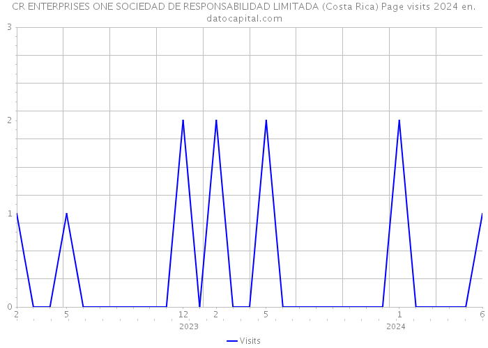 CR ENTERPRISES ONE SOCIEDAD DE RESPONSABILIDAD LIMITADA (Costa Rica) Page visits 2024 