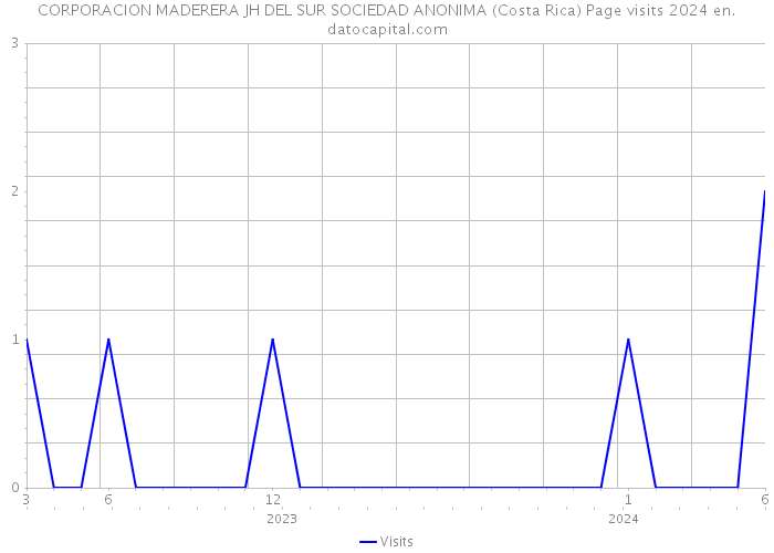 CORPORACION MADERERA JH DEL SUR SOCIEDAD ANONIMA (Costa Rica) Page visits 2024 