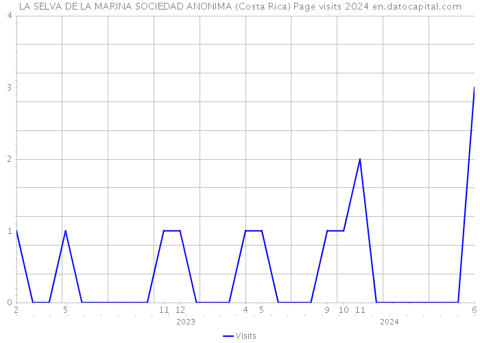 LA SELVA DE LA MARINA SOCIEDAD ANONIMA (Costa Rica) Page visits 2024 