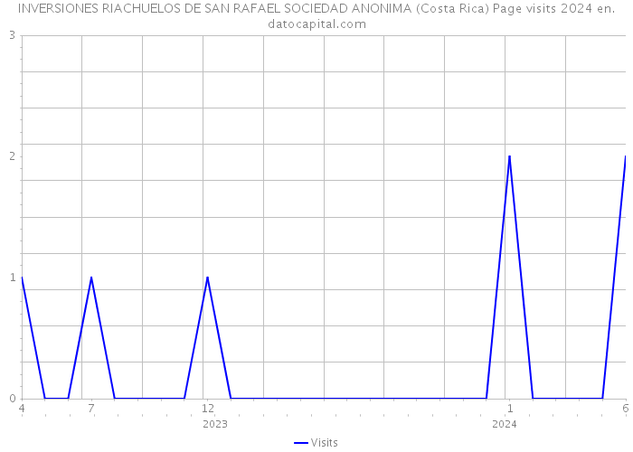 INVERSIONES RIACHUELOS DE SAN RAFAEL SOCIEDAD ANONIMA (Costa Rica) Page visits 2024 