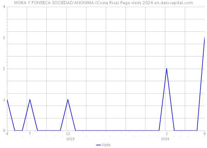 MORA Y FONSECA SOCIEDAD ANONIMA (Costa Rica) Page visits 2024 