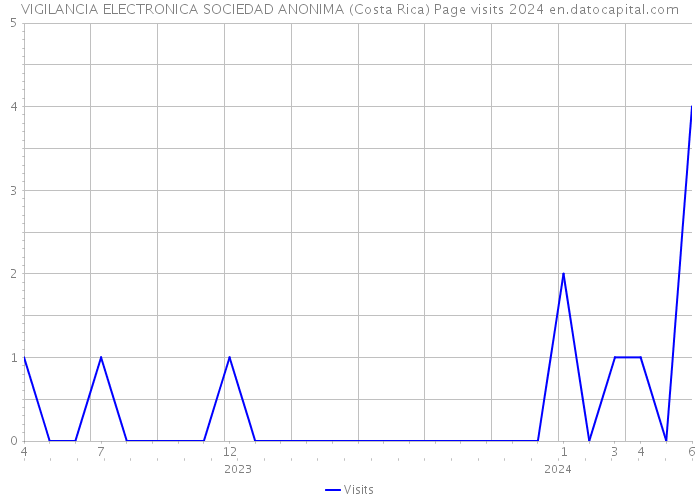 VIGILANCIA ELECTRONICA SOCIEDAD ANONIMA (Costa Rica) Page visits 2024 