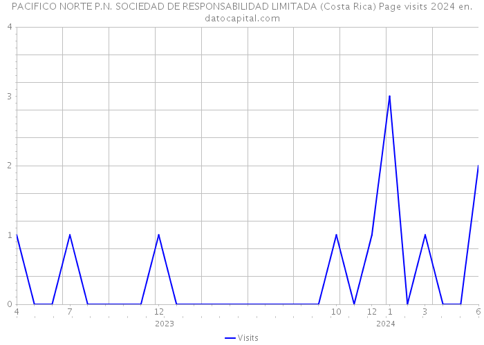 PACIFICO NORTE P.N. SOCIEDAD DE RESPONSABILIDAD LIMITADA (Costa Rica) Page visits 2024 