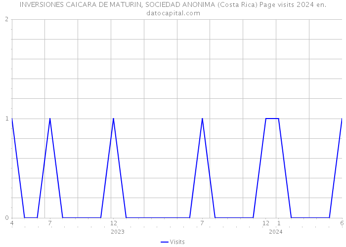 INVERSIONES CAICARA DE MATURIN, SOCIEDAD ANONIMA (Costa Rica) Page visits 2024 
