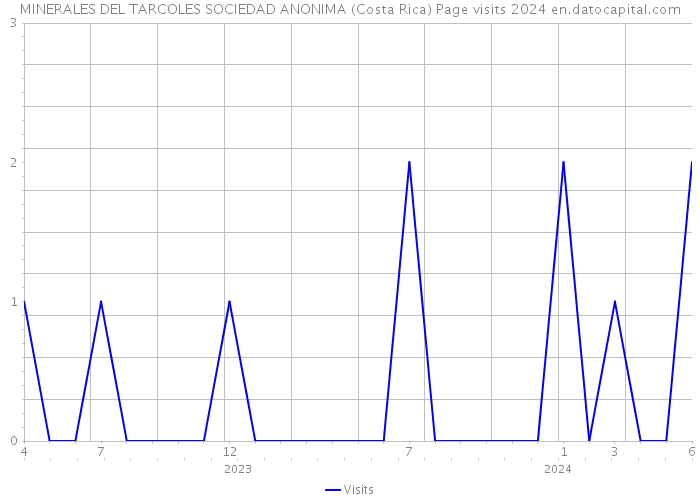 MINERALES DEL TARCOLES SOCIEDAD ANONIMA (Costa Rica) Page visits 2024 