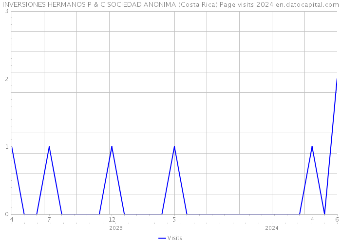 INVERSIONES HERMANOS P & C SOCIEDAD ANONIMA (Costa Rica) Page visits 2024 