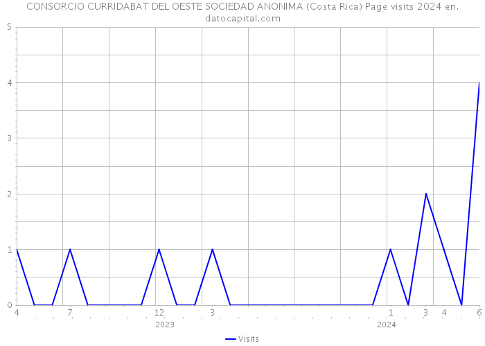 CONSORCIO CURRIDABAT DEL OESTE SOCIEDAD ANONIMA (Costa Rica) Page visits 2024 