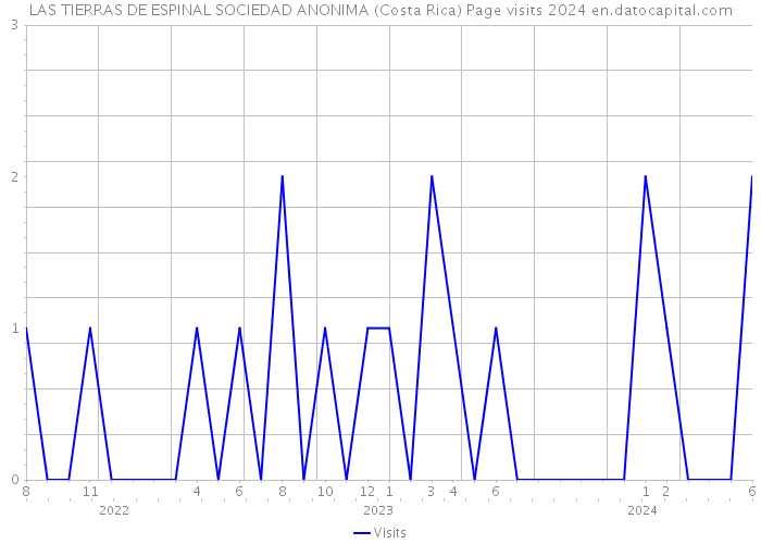LAS TIERRAS DE ESPINAL SOCIEDAD ANONIMA (Costa Rica) Page visits 2024 