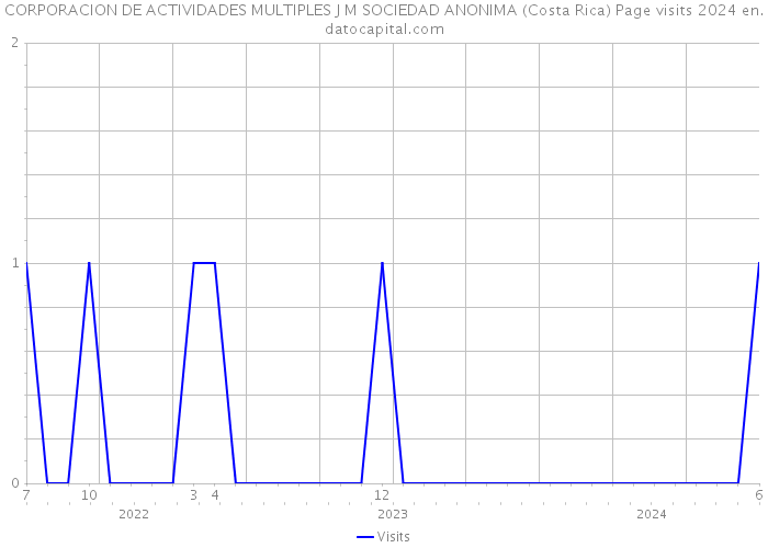 CORPORACION DE ACTIVIDADES MULTIPLES J M SOCIEDAD ANONIMA (Costa Rica) Page visits 2024 