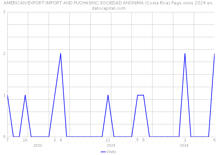 AMERICAN EXPORT IMPORT AND PUCHASING SOCIEDAD ANONIMA (Costa Rica) Page visits 2024 