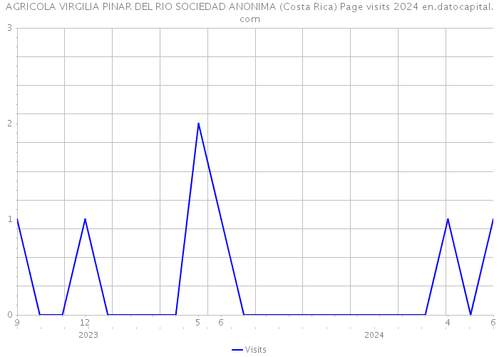 AGRICOLA VIRGILIA PINAR DEL RIO SOCIEDAD ANONIMA (Costa Rica) Page visits 2024 
