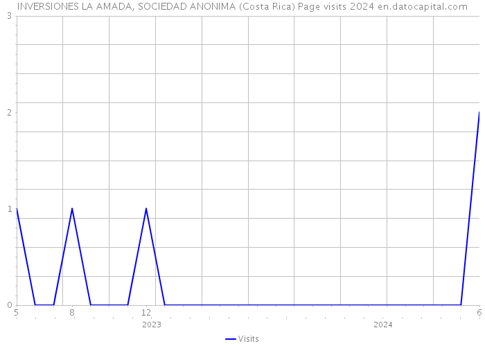 INVERSIONES LA AMADA, SOCIEDAD ANONIMA (Costa Rica) Page visits 2024 