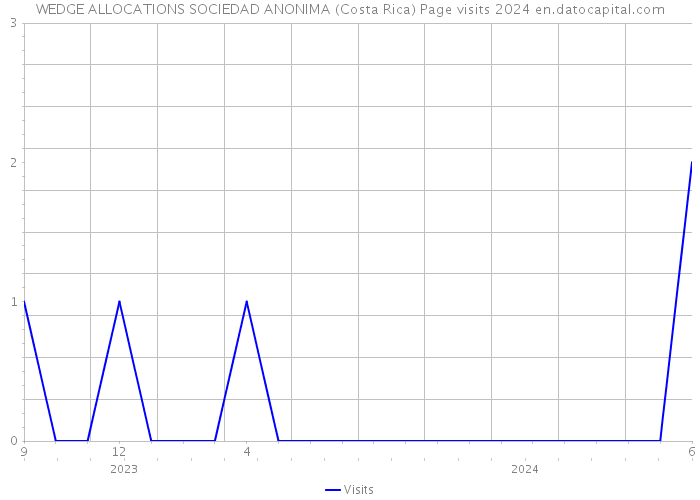 WEDGE ALLOCATIONS SOCIEDAD ANONIMA (Costa Rica) Page visits 2024 
