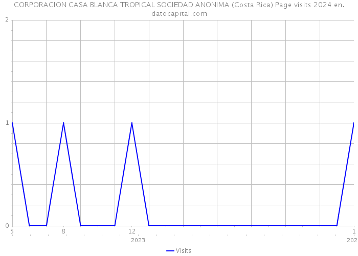 CORPORACION CASA BLANCA TROPICAL SOCIEDAD ANONIMA (Costa Rica) Page visits 2024 