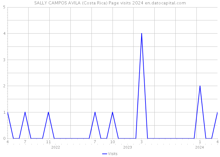 SALLY CAMPOS AVILA (Costa Rica) Page visits 2024 