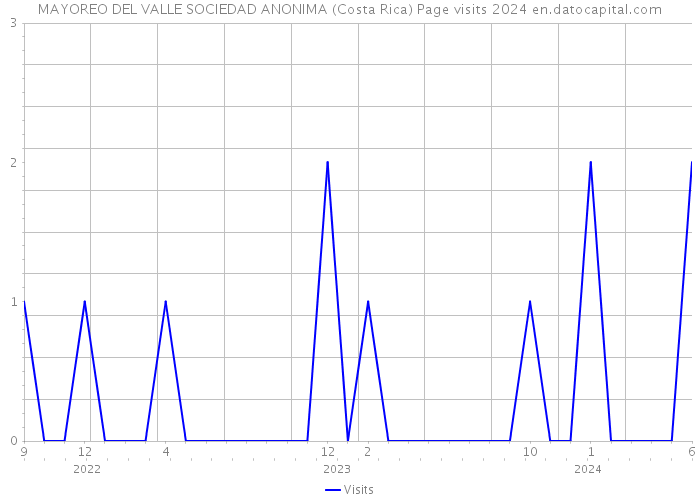 MAYOREO DEL VALLE SOCIEDAD ANONIMA (Costa Rica) Page visits 2024 
