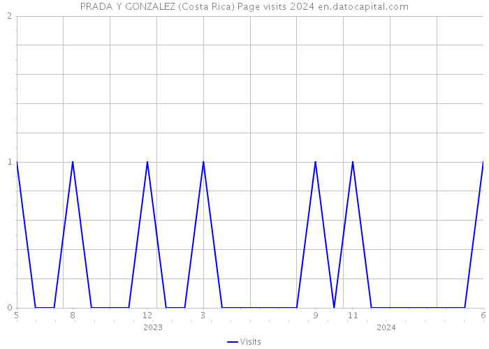 PRADA Y GONZALEZ (Costa Rica) Page visits 2024 