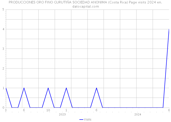 PRODUCCIONES ORO FINO GURUTIŃA SOCIEDAD ANONIMA (Costa Rica) Page visits 2024 