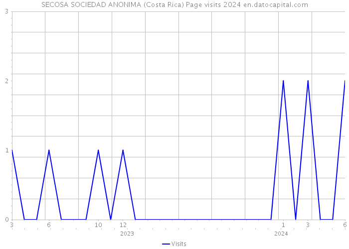 SECOSA SOCIEDAD ANONIMA (Costa Rica) Page visits 2024 