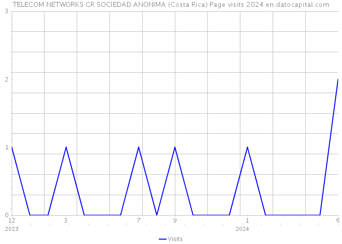 TELECOM NETWORKS CR SOCIEDAD ANONIMA (Costa Rica) Page visits 2024 