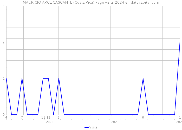 MAURICIO ARCE CASCANTE (Costa Rica) Page visits 2024 