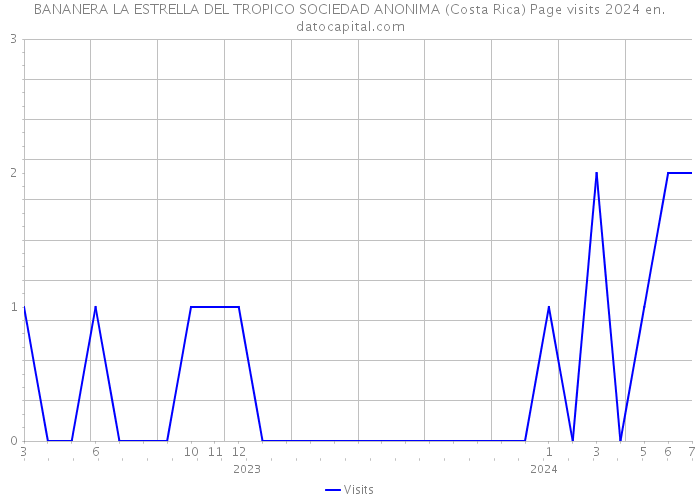 BANANERA LA ESTRELLA DEL TROPICO SOCIEDAD ANONIMA (Costa Rica) Page visits 2024 