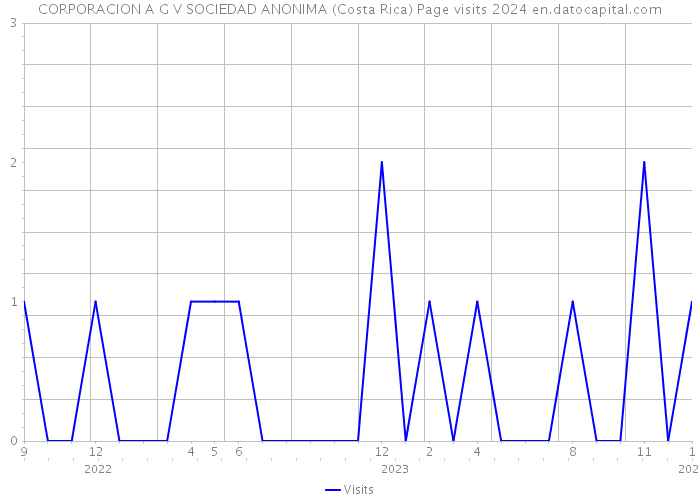 CORPORACION A G V SOCIEDAD ANONIMA (Costa Rica) Page visits 2024 