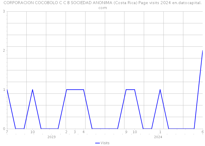 CORPORACION COCOBOLO C C B SOCIEDAD ANONIMA (Costa Rica) Page visits 2024 