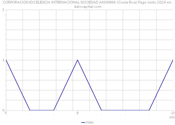 CORPORACION EXCELENCIA INTERNACIONAL SOCIEDAD ANONIMA (Costa Rica) Page visits 2024 