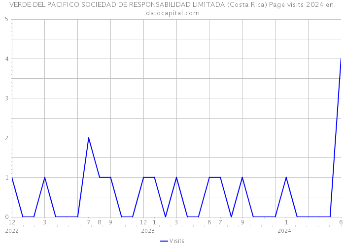 VERDE DEL PACIFICO SOCIEDAD DE RESPONSABILIDAD LIMITADA (Costa Rica) Page visits 2024 
