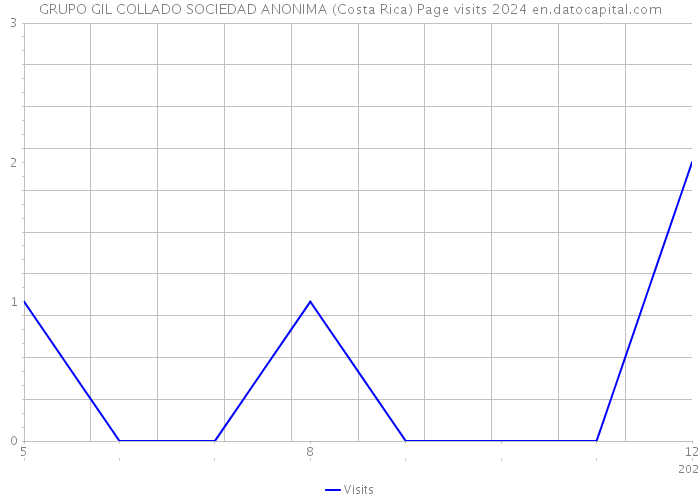 GRUPO GIL COLLADO SOCIEDAD ANONIMA (Costa Rica) Page visits 2024 