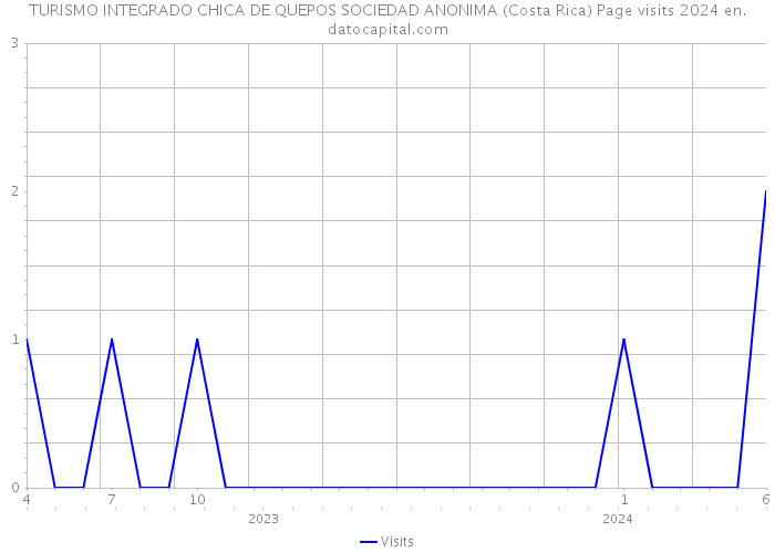 TURISMO INTEGRADO CHICA DE QUEPOS SOCIEDAD ANONIMA (Costa Rica) Page visits 2024 