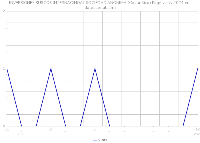 INVERSIONES BURGOS INTERNACINOAL SOCIEDAD ANONIMA (Costa Rica) Page visits 2024 