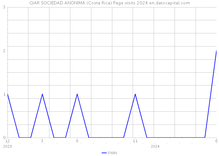 GIAR SOCIEDAD ANONIMA (Costa Rica) Page visits 2024 