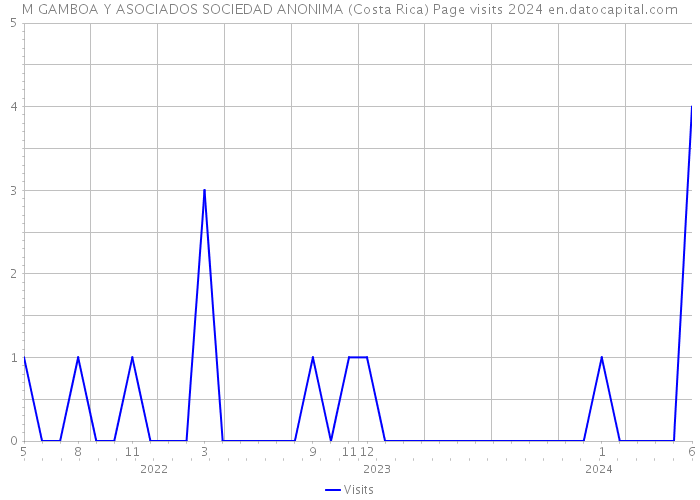 M GAMBOA Y ASOCIADOS SOCIEDAD ANONIMA (Costa Rica) Page visits 2024 