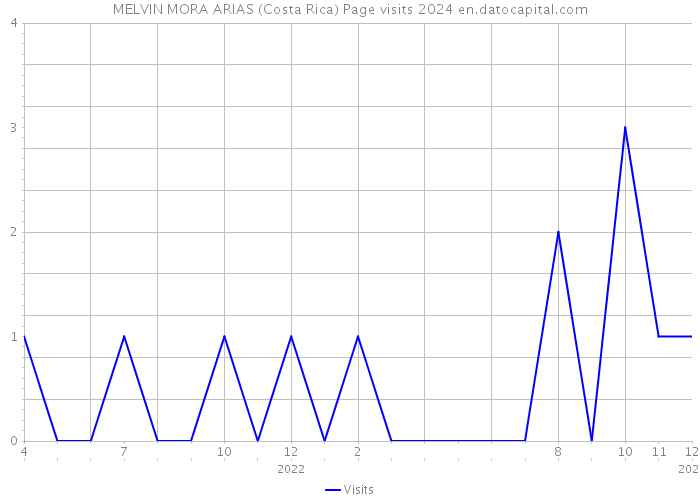 MELVIN MORA ARIAS (Costa Rica) Page visits 2024 