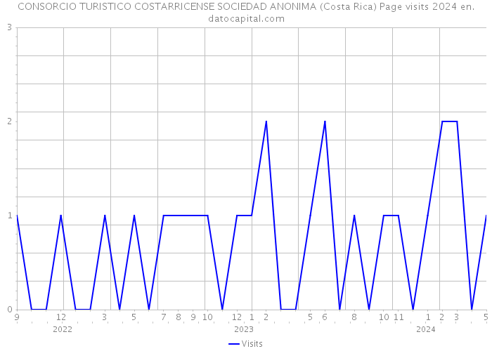 CONSORCIO TURISTICO COSTARRICENSE SOCIEDAD ANONIMA (Costa Rica) Page visits 2024 