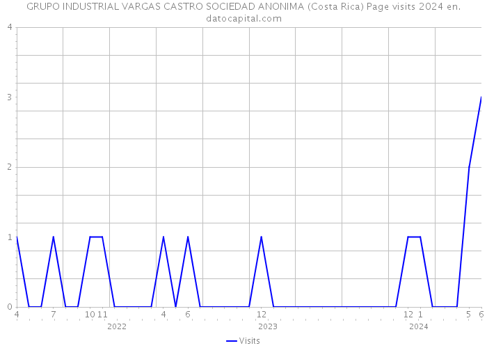 GRUPO INDUSTRIAL VARGAS CASTRO SOCIEDAD ANONIMA (Costa Rica) Page visits 2024 