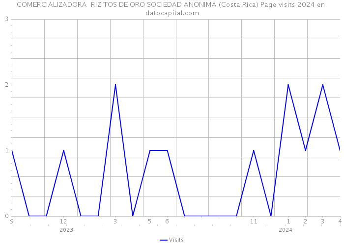 COMERCIALIZADORA RIZITOS DE ORO SOCIEDAD ANONIMA (Costa Rica) Page visits 2024 