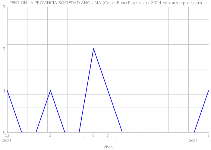 PENSION LA PROVINCIA SOCIEDAD ANONIMA (Costa Rica) Page visits 2024 