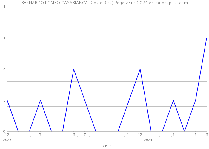 BERNARDO POMBO CASABIANCA (Costa Rica) Page visits 2024 