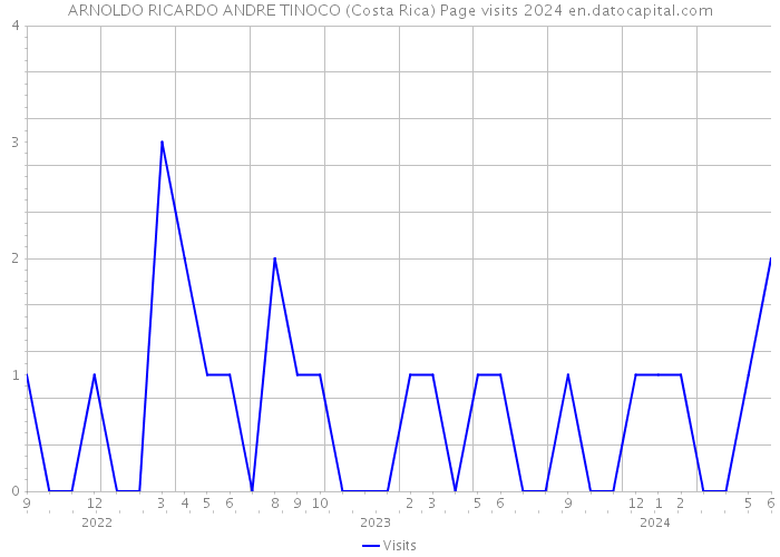 ARNOLDO RICARDO ANDRE TINOCO (Costa Rica) Page visits 2024 