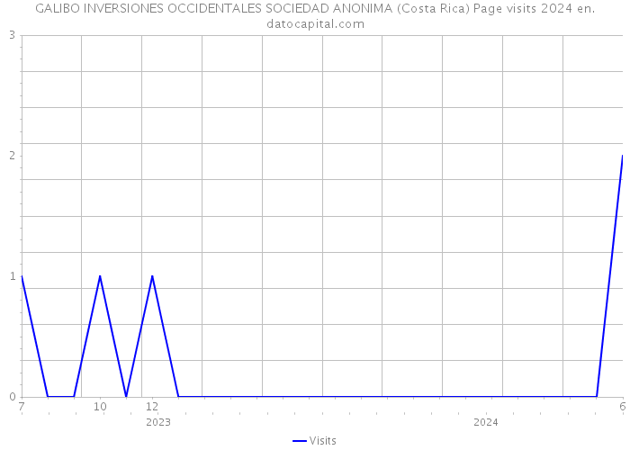 GALIBO INVERSIONES OCCIDENTALES SOCIEDAD ANONIMA (Costa Rica) Page visits 2024 