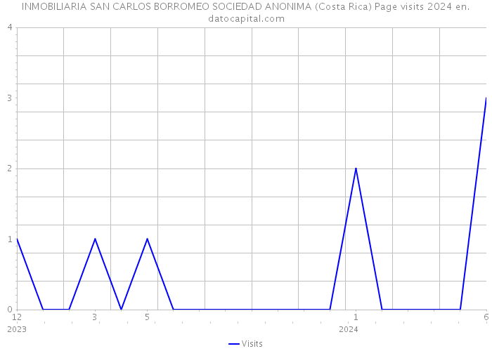 INMOBILIARIA SAN CARLOS BORROMEO SOCIEDAD ANONIMA (Costa Rica) Page visits 2024 