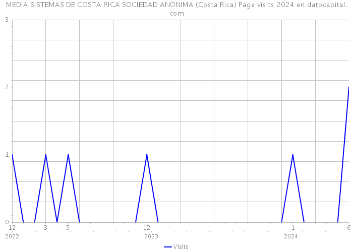 MEDIA SISTEMAS DE COSTA RICA SOCIEDAD ANONIMA (Costa Rica) Page visits 2024 