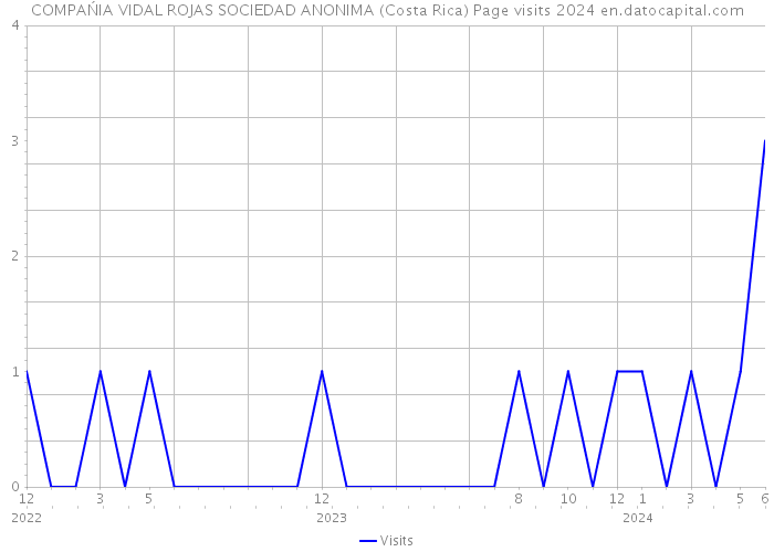 COMPAŃIA VIDAL ROJAS SOCIEDAD ANONIMA (Costa Rica) Page visits 2024 