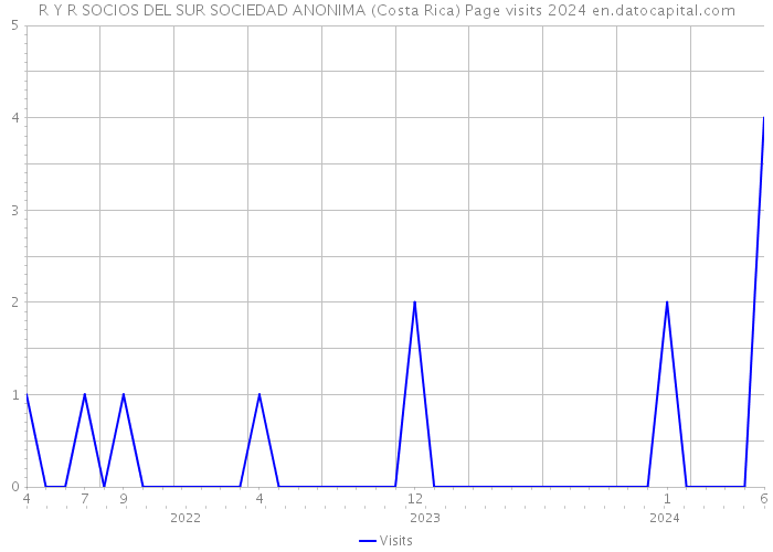 R Y R SOCIOS DEL SUR SOCIEDAD ANONIMA (Costa Rica) Page visits 2024 