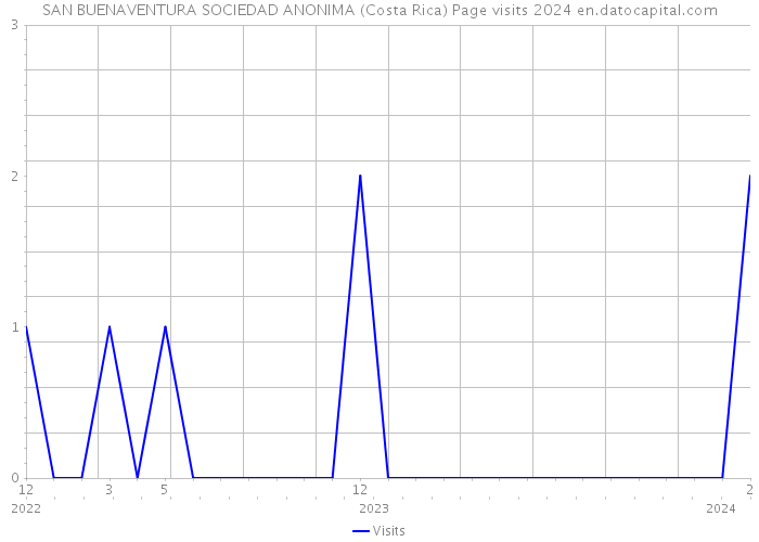 SAN BUENAVENTURA SOCIEDAD ANONIMA (Costa Rica) Page visits 2024 
